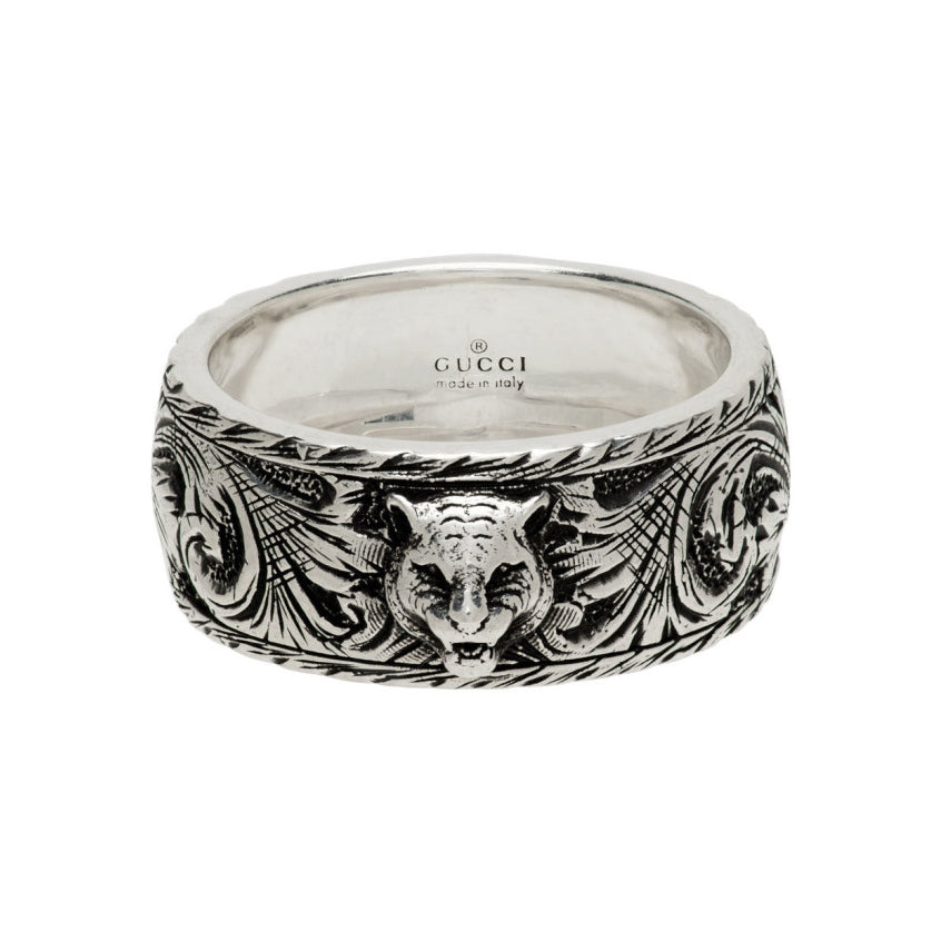 GG Feline Head Ring