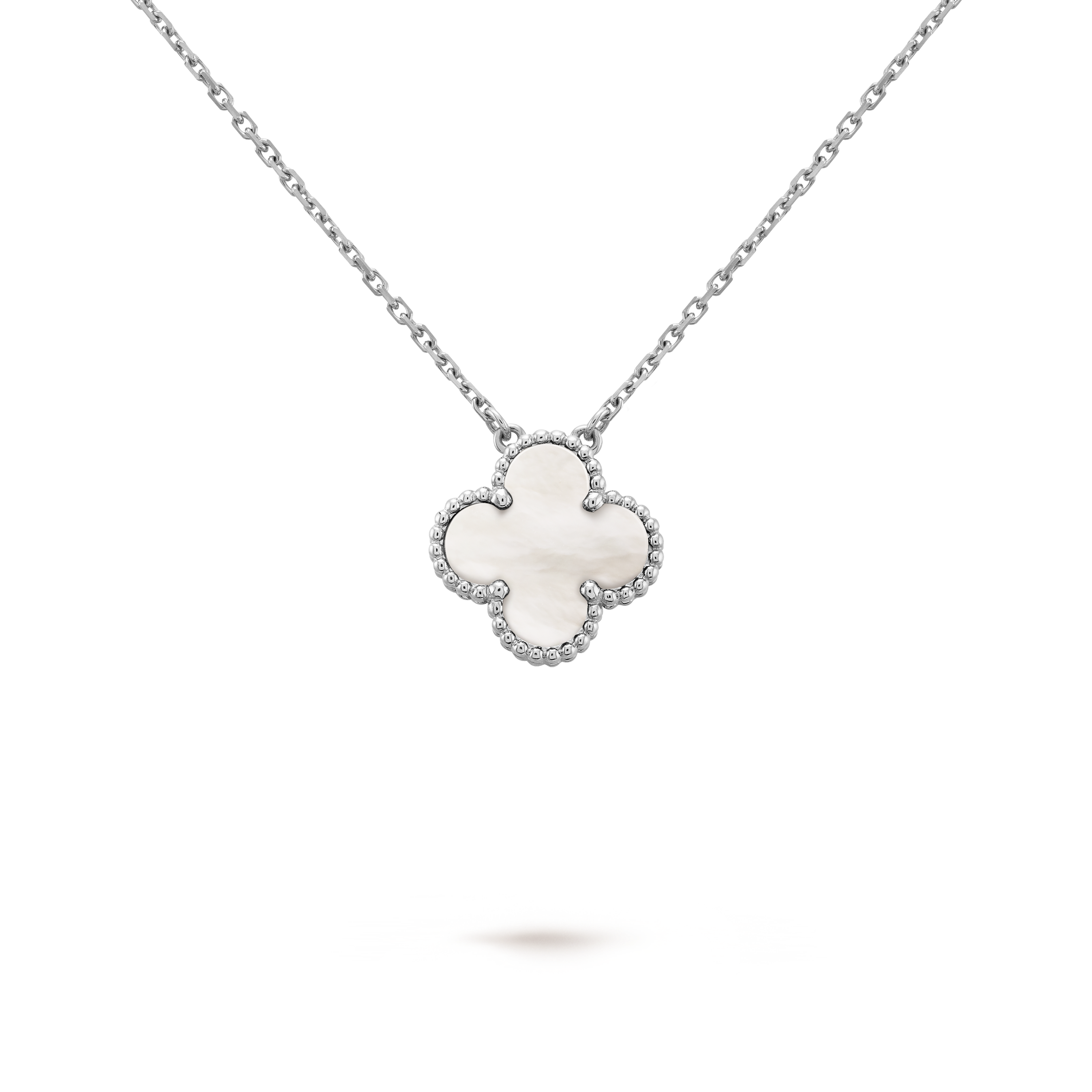 18K Vintage Alhambra Pendant Clover Necklace