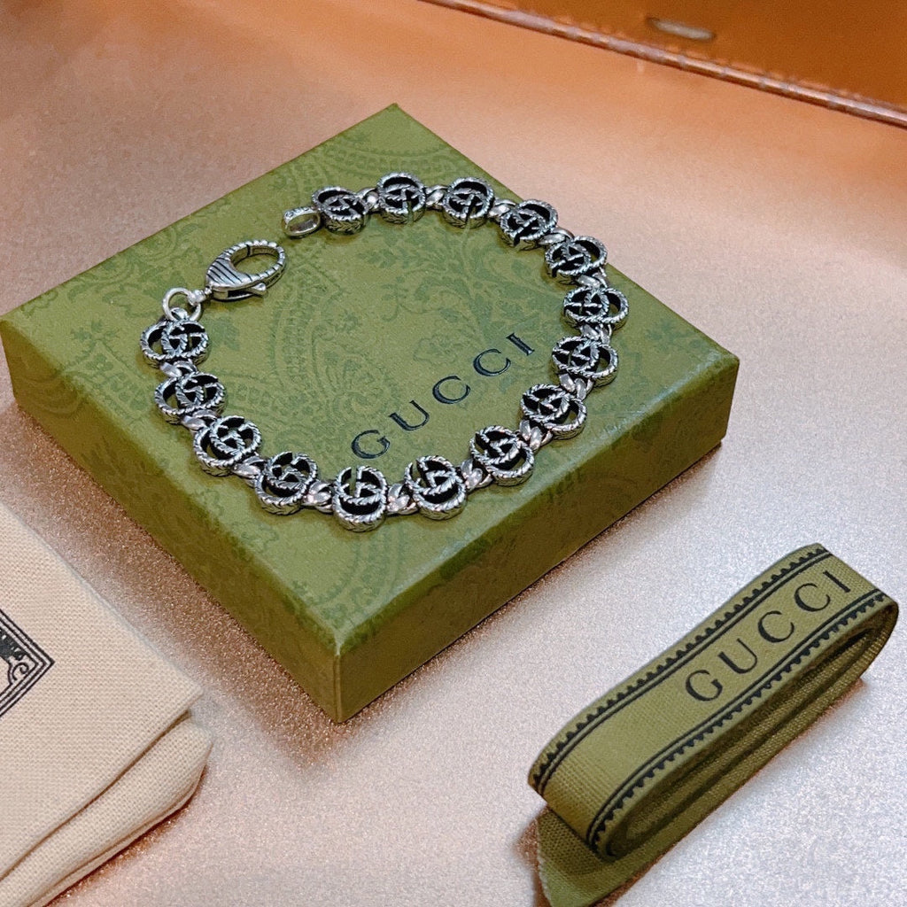 Double G Interlocking G Bracelet