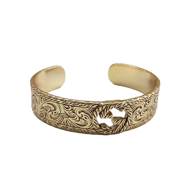 18K Double G Open Bangle Bracelet