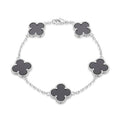 18K Vintage Alhambra Five Motifs Clover Bracelet