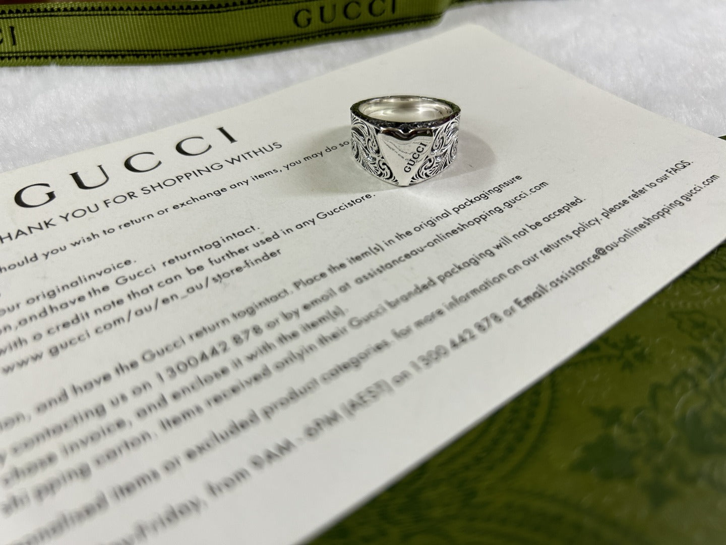 Double G Heart Ring