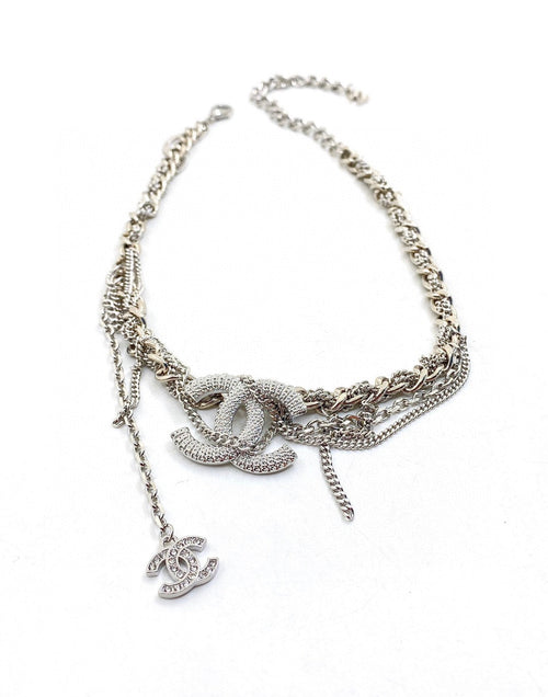 18K CC Chain Diamond Necklace