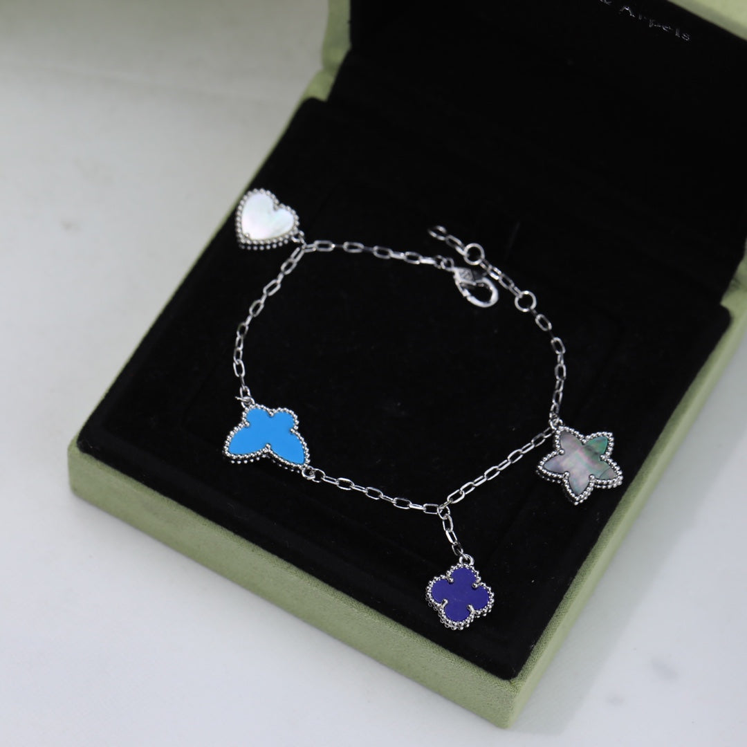 18K Sweet Alhambra Four Motifs Bracelet